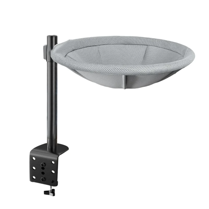 Cat Desk Bed 60° Rotating & Height Adjustable Cat Hammock Perch, Sturdy Cats Bed For Desk With Removable Washable Cover