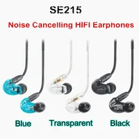 Fast shipping! SE215 Hi-fi stereo Noise Canceling 3.5MM SE 215 In ear Earphones With Separate Cable headset with Box VS SE535 1