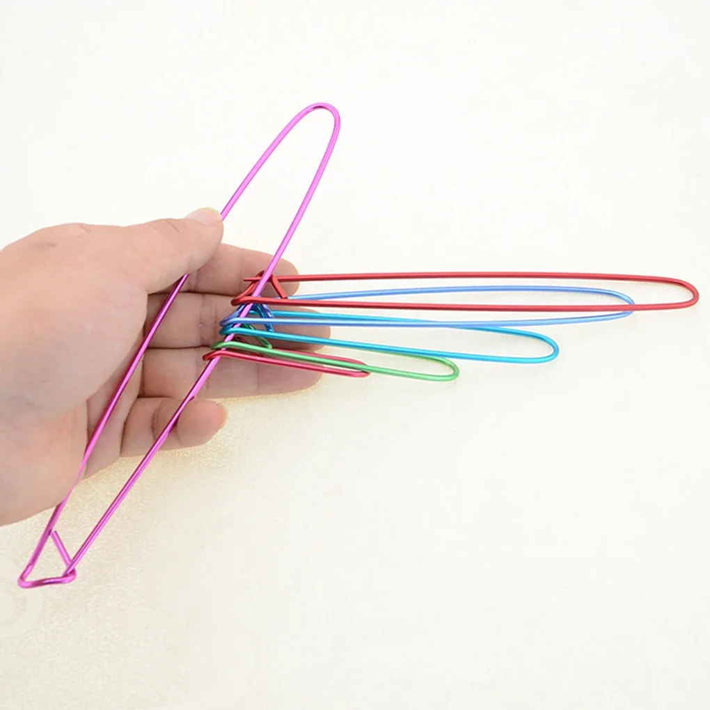 Sewing Tools 6PCS/Set Aluminum Knitting Needles Clip Craft Stitch Holders Safety Pins Crochet Hooks Locking Weaving