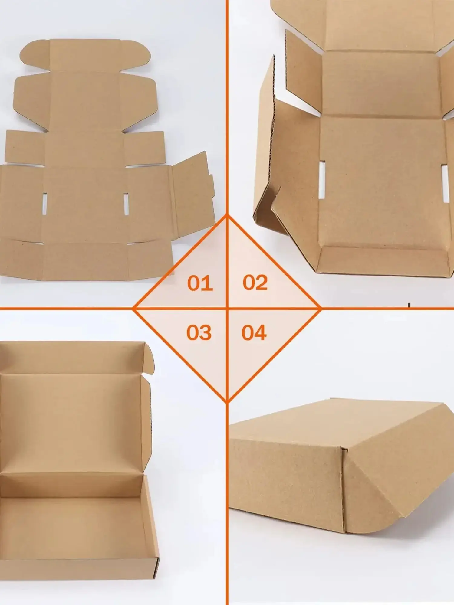 Small Shipping Boxes – Brown Corrugated Cardboard Mailer Boxes for Packing, Mailing, an... - SKU KSB16153 - UGI Packaging