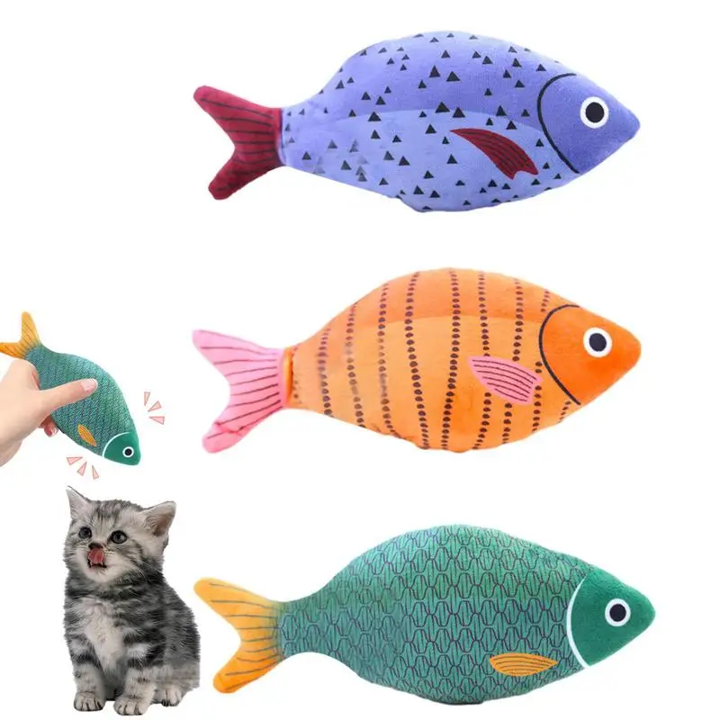 

Plush Fish Cat Toy Rustle Sound Catnip Toy Cats Products For Pets Cute Cat Toys For Kitten Teeth Grinding Cat Plush Toys