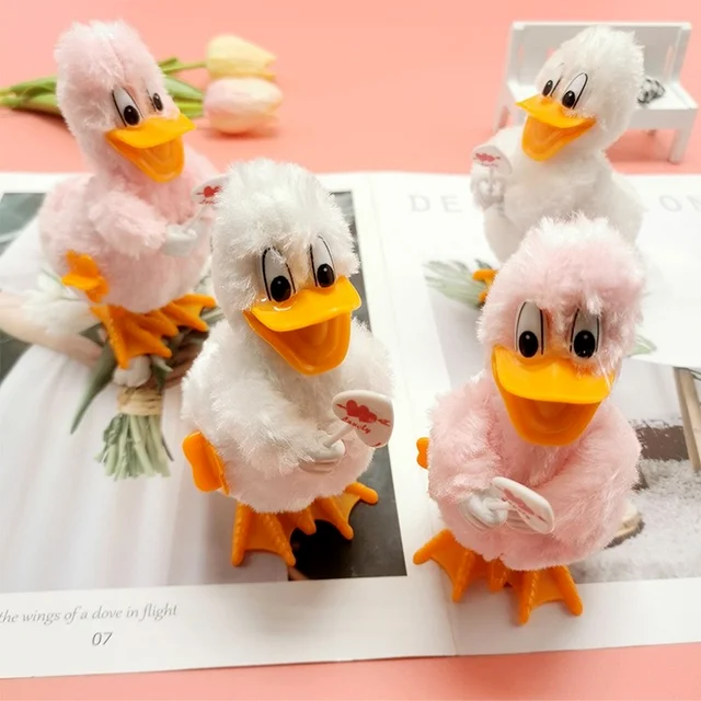 Cute Plush Duck Clockwork Toy Cartoon Creative Toy Child Learning Educational Toy Child Fun Gift Prizes Parent Child Outdoor Toy 1