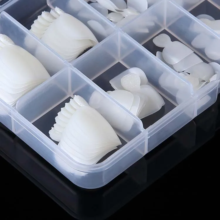 Description Picture 5 of item100PCS Square Full Cover Natural White Artificial Fake Toenail Acrylic Foot Nail False Toe Nails