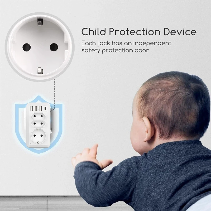 Child Protection | small camera spy | EU Wall Socket SpyCam