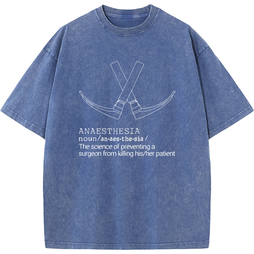 Humorous Anaesthesia Science Graphic T-Shirt - Premium 230g Washed Fabric