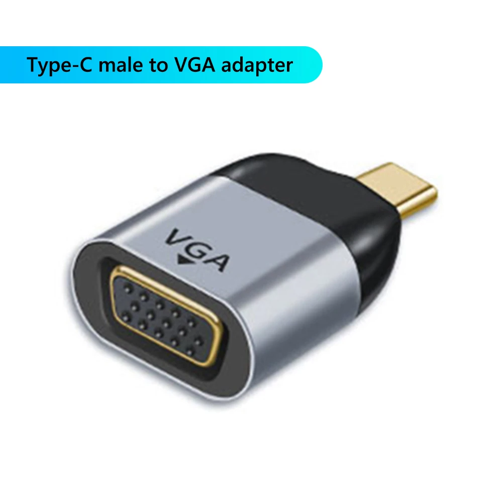 Type-C Male to VGA Female Adapter - 2AllConnectors