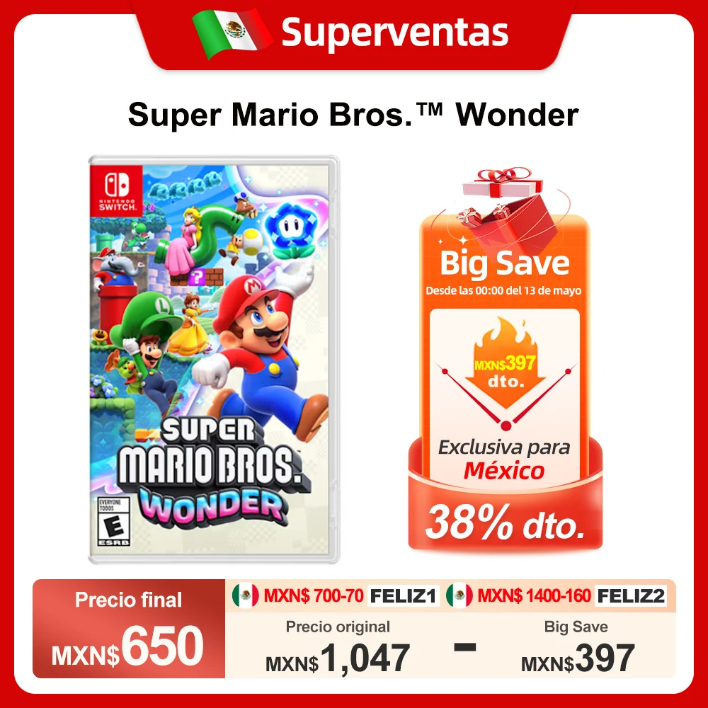 Super Mario Bros. Wonder Nintendo Switch Game Deals 100% Original Physical Game Card for Nintendo Switch OLED Lite Game Console