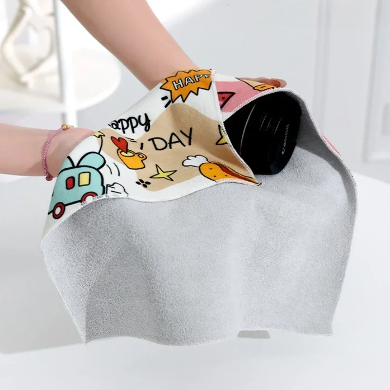 Magic Cloth Makeup Bag Camera Lens Wrapping Cloth Portable Patch Cloth Storage Bag Self-adhesive Organizing Storage Bag