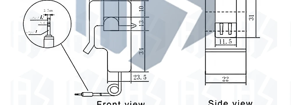 1 Stück Nicht-invasiver Stromwandler mit geteiltem Kern, AC-Stromsensor 100A 30A 50A SCT-013-000 SCT-013-030 SCT-013-050 – Detail 16