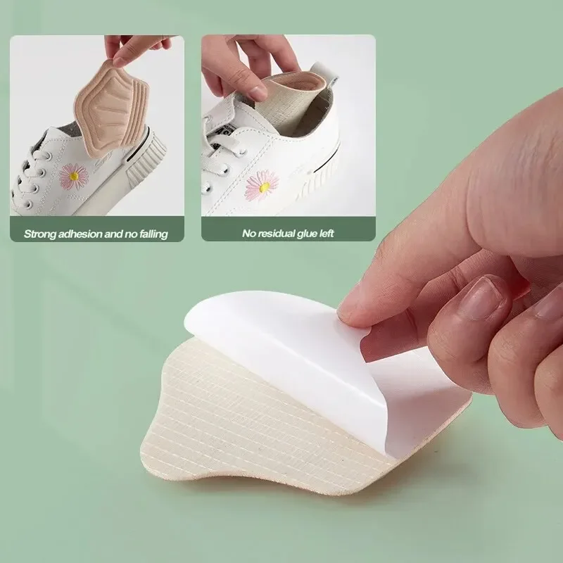 Heel Stickers Insoles Insert Protectors Pad For Sport Shoes Patch Adjustable Size Antiwear Sneaker Heel Back Cushion Insole 2PCS shoe insoles heel insoles shoe repair stickers