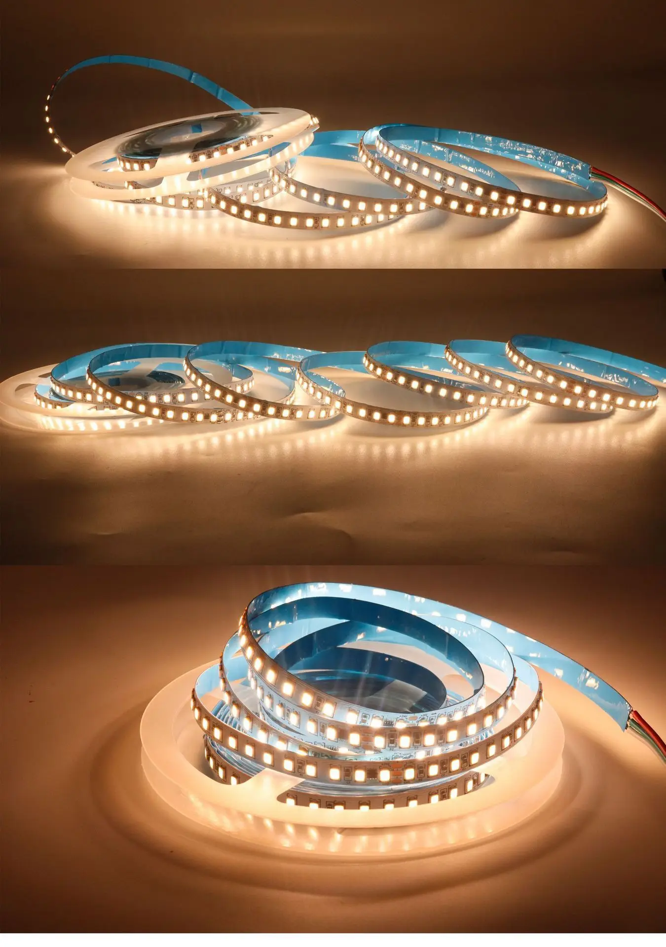 DC24V 2835 SMD 단색 흰색 LED 픽셀 스트립 조명; FW1934A IC; 144LED/m(8픽셀/m), 8mm 흰색 PCB