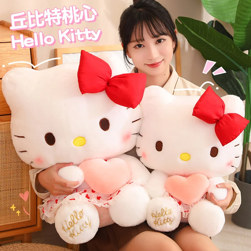 

Подушка Sanrio в виде Купидона Hello Kitty Kuromi Cinnamoroll Melody Набивная игрушка Hello Kitty плюшевые игрушки Kawaii детские подарки