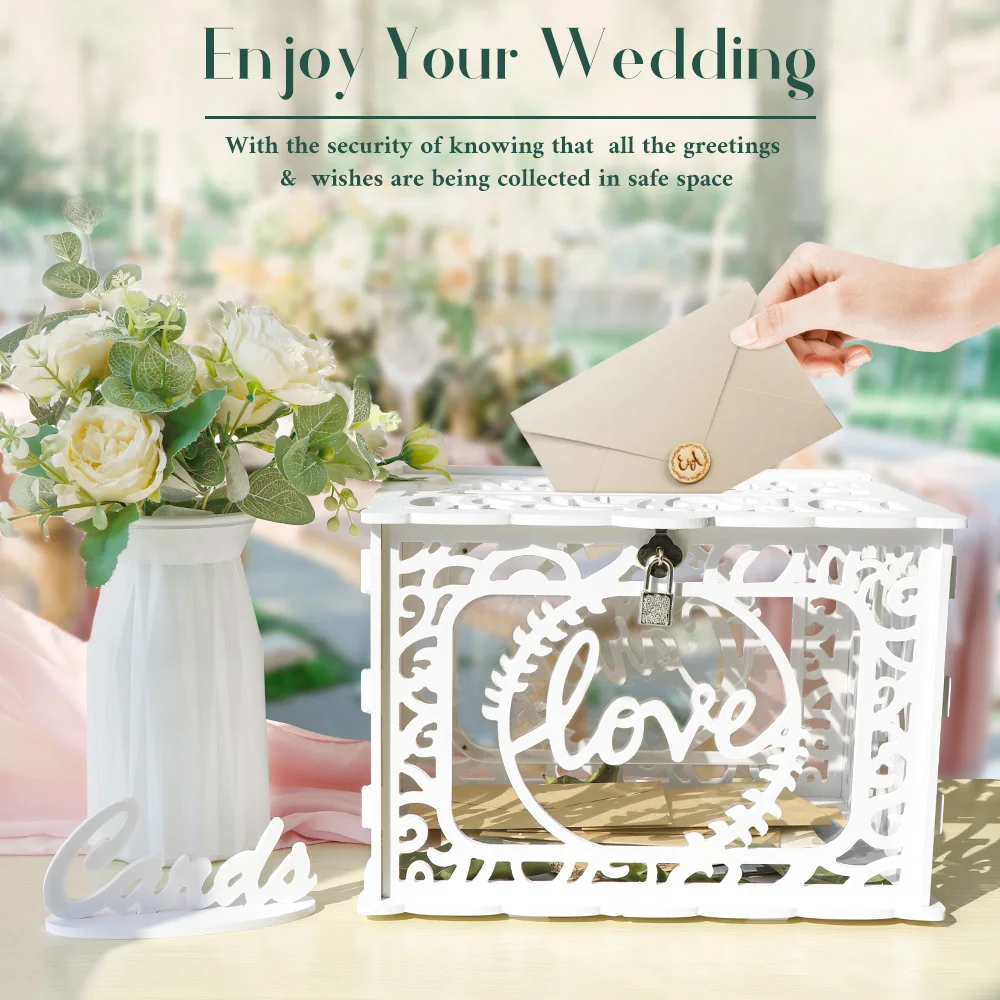 Wooden Gift Card Boxes Wedding Place Cards OurWarm Urn Wedding Card Box PVC Money Box