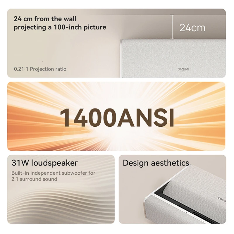 Xgimi-超短焦点プロジェクター,m1,1080p,1400ansi,スマート