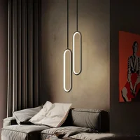 Modern Minimalist LED Pendant Light Lustre Chandelier For Bedroom Restaurant Living Room Gold Hanging Lamps Interior Home Decor 1