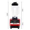 2000W Heavy Duty Commercial Blender Stationary Mixer Food Processor Ice Smoothies for Kitchen High Power Juicer Blender BPA Free 6