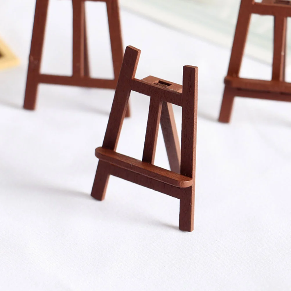 House Easel Miniature Blackboard for Kids Wooden Micro Landscape Child Table Top Easels Painting