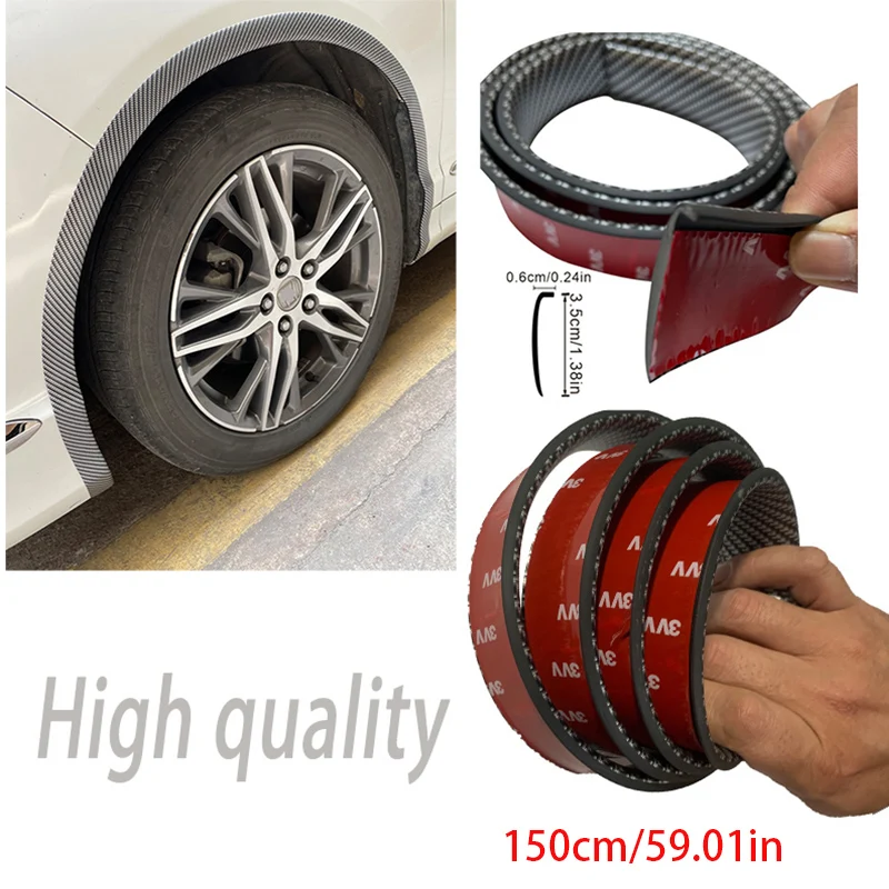Universal Car Leaf Board Wheel Eyebrow Protector Trim Strip Anti Scratch Waterproof Rubber Seal Strip Car Stickers Accessories car stickers