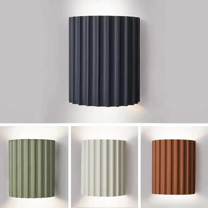 

Nordic Resin Wall Sconce Lamp LED Decor Light for Bedroom Bedside Living Room Background Balcony Hallway Aisle Dining Wall Light