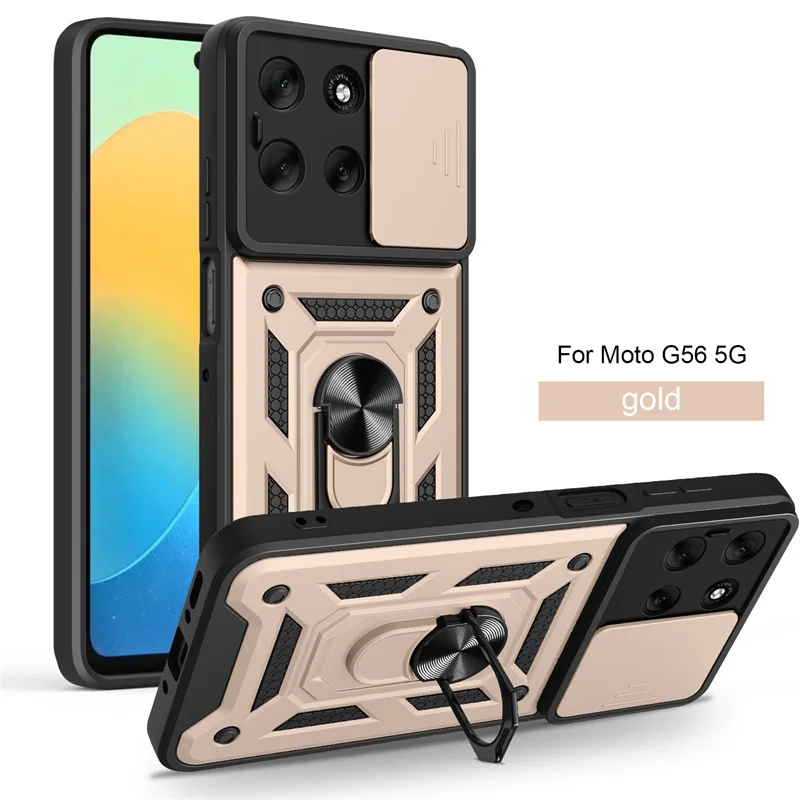 Armor Magnetic Bracket Case with Slide Lens Protector