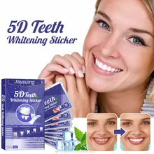 

5D Teeth Whitening Strips Tooth Stains Remover White Tooth Dental Care Gel Whitening Strips For False Teeth Veneers Oral Care