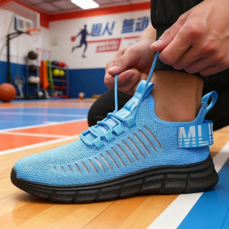 New Shoes for Man Comfort Platform Walking Sneakers Soft Sole Lace Up Tennis Shoes Breath Travel Training Jogging Shoes 36-46