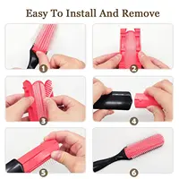 9-Rows Cushion Nylon Bristle Hair Brush Classic Detangling Wet Dry Curly Hair Defining Separating Shaping Styling Tool 6