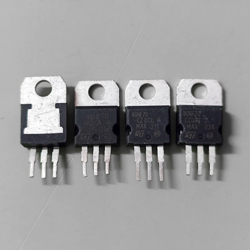 MOSFET Transistor 10PCS/LOT STP80NF70 80NF70 P80NF70 Imported disassembly machine MOSFET TO-220