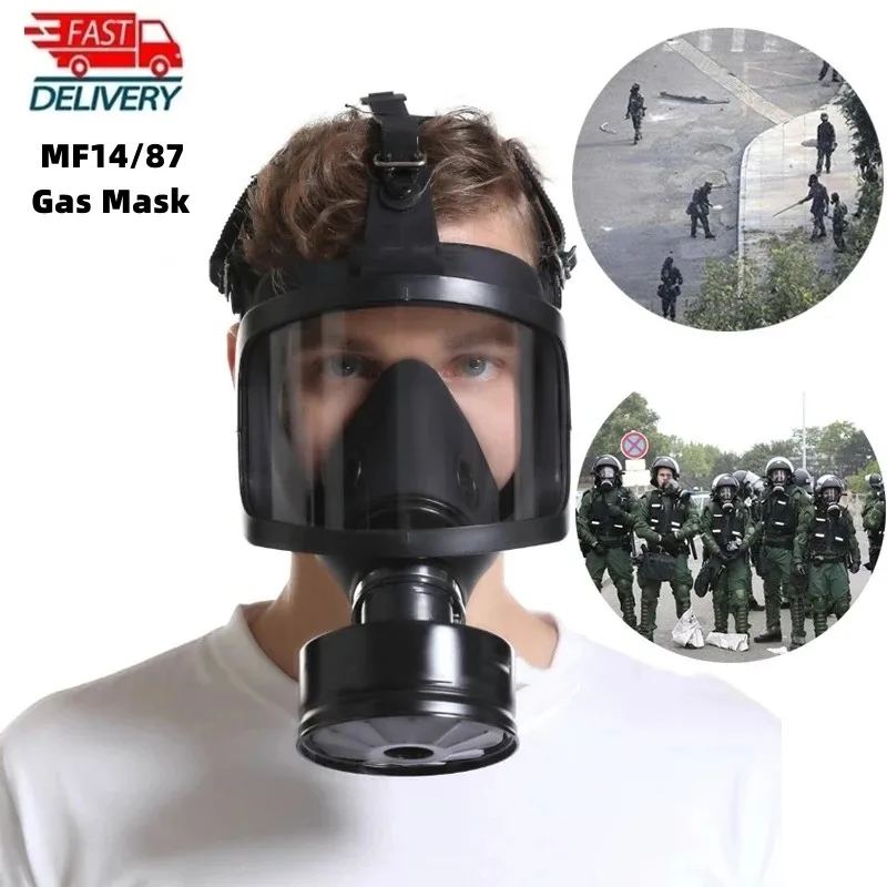 MF14 Chemical Gas Mask Self-Priming Full Face Mask Gas Mask Biological And Radioactive Pollution Anti-Nuclear Radiation Gas Mask