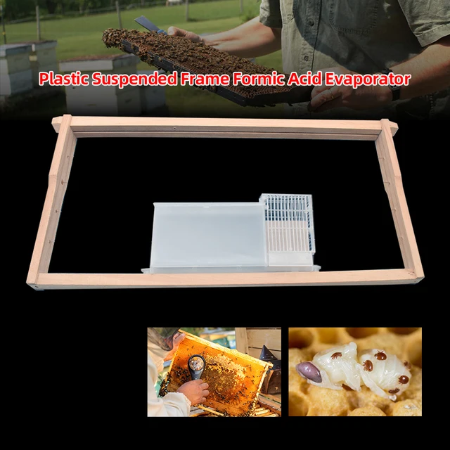 Új Hangyasav -Párologtató Párologtató Rögzített Fészekkeret Méhkas Hangulatos Ecetsav -Adagoló Varroa Atkák Megölve A Méhészeti Eszközöket - Image 4