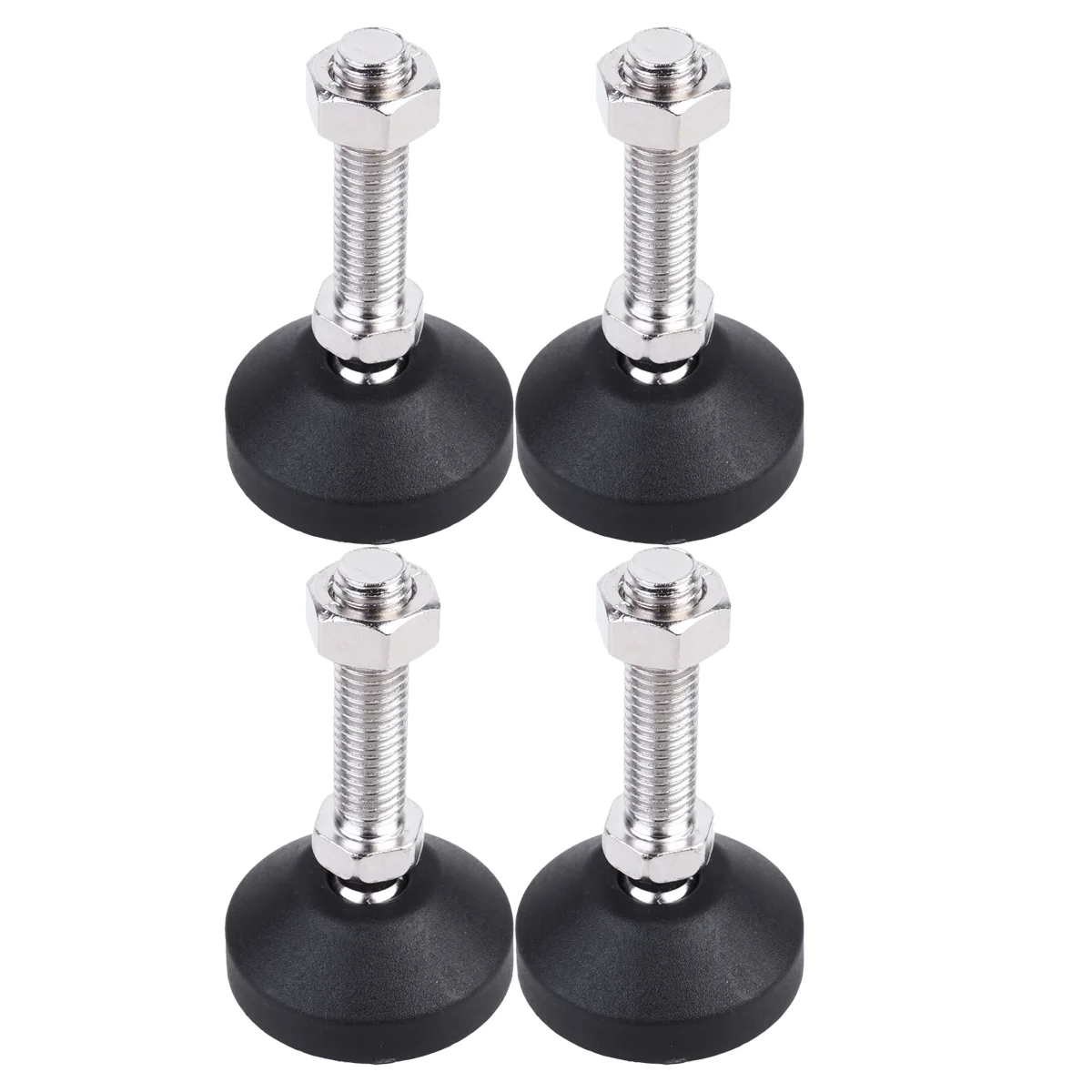 

4Pcs Swivel Adjustable Furniture Leg Leveler Non- Furniture Leveling Feet Mechanical Stand Chassis Non- rotating ( D50xM12x50 )