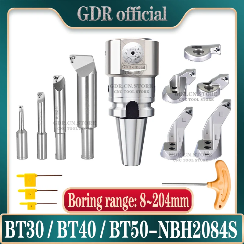 

NBH2084 BT30 BT40 BT50 NT40 CAT40 SK40 MTA4 LBK boring tools NBH2084S Tool holder fine tune Boring head boring tool NBH2084S