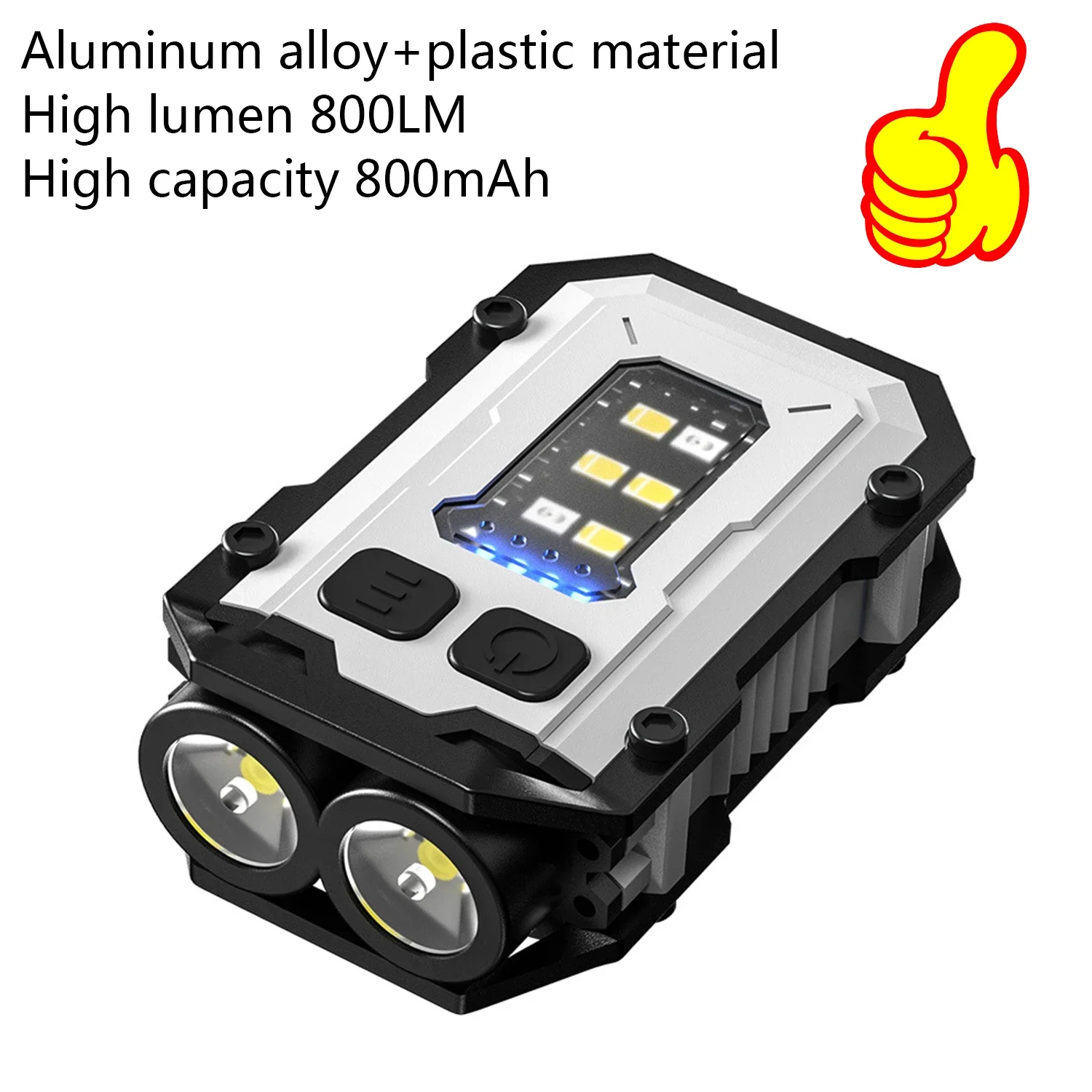 مصباح يدوي للرحلات والتخييم LED قابل لإعادة الشحن