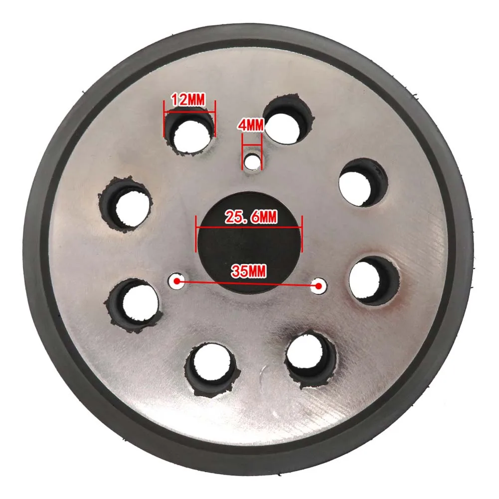 

Подложка для инструментов 343 DW423 151281-08, 1 шт., детали, 5-дюймовый 8 отверстий, липучка и шлифовальный диск с металлической подложкой, аксессуары