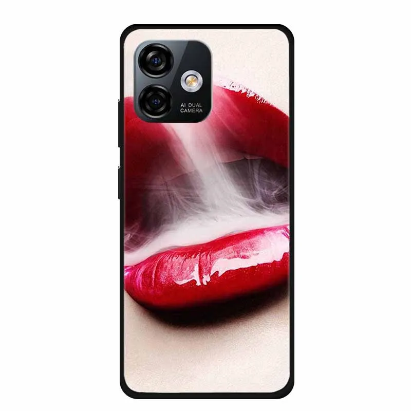 Luxury Black TPU Soft Silicone Phone Case - Fashionable Protective Cover