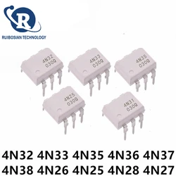 10pcs/lot 4N38 4N37 4N36 4N35 4N33 4N32 4N27 4N28 4N25 4N26 DIP-6 IC Optocoupler
