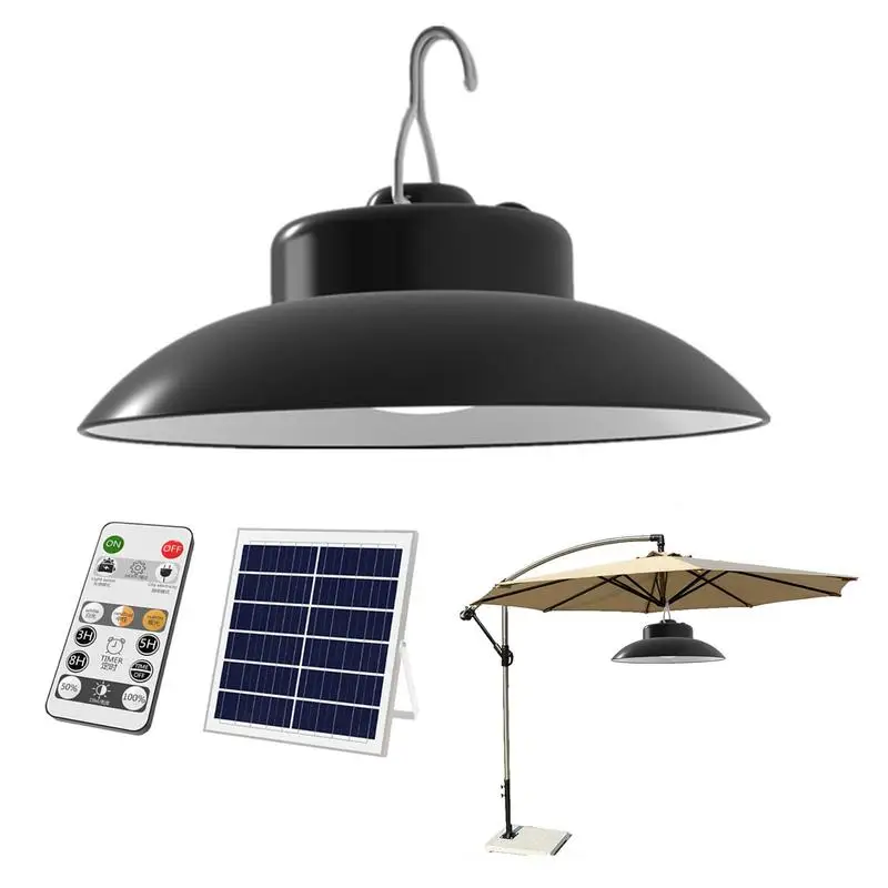 

Solar Pendant Light Wireless Remote Control Chandelier Camping Lantern Outdoor Shed Lamp Led Lights for Yard Porch Garden