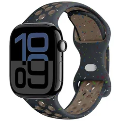 Sleek Silicone Strap - 44mm 45mm 46mm 49mm (Flash Night sky)