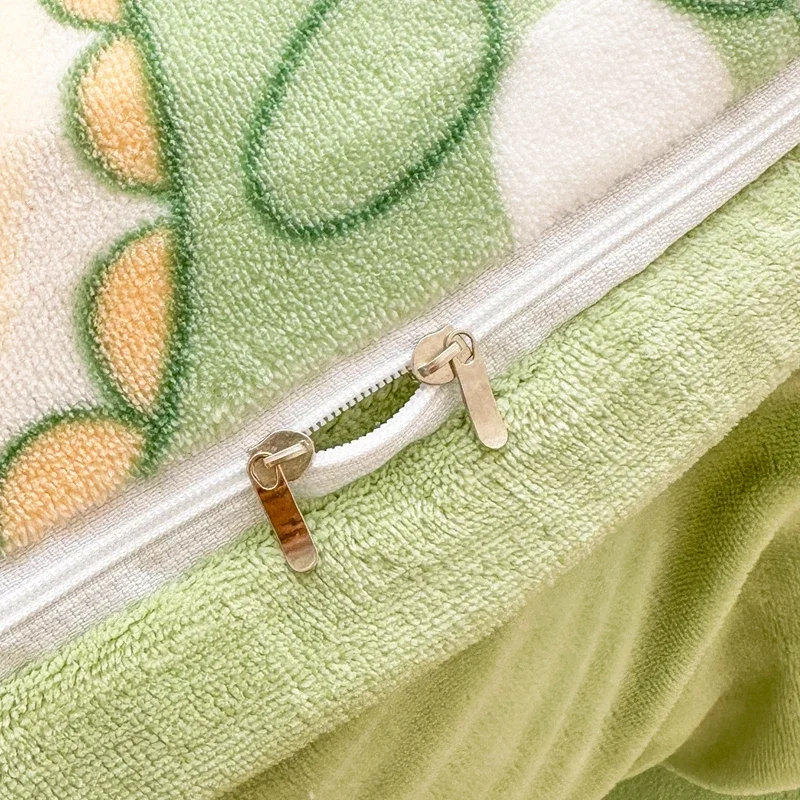 꽃 인쇄 마이크로 화이버 부드러운 경량 이불 이불 커버, 집 장식, 지퍼 타이, 퀸 킹 사이즈, 이불 커버