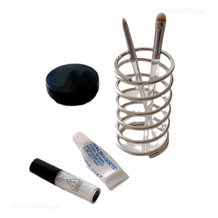 Toothbrush Holder, Creative, Stainless Steel, for Toothpaste, Bathroom Makeup Brush Storage Decoration