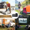 CTOLITY 1800W Solar Generator 1024Wh Camping Portable Power Station Solar Panel 100V-230V 1024Wh Lifepo4 Solar Generator Battery 6