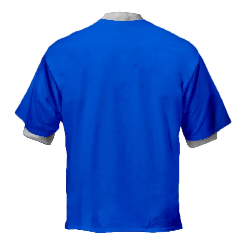 Herren Lose Übergroßen Fit Kurzarm T Hemd Streetwear Fitness lifestyle T-shirt Sommer Marke Gym Kleidung Workout T-shirt – Detail 9