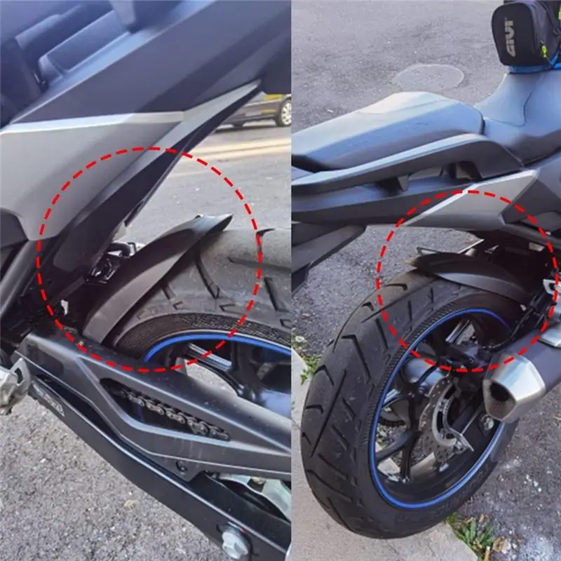 혼다 NC750S NC750X NC700S NC700X 2012-2021 (2PCS) 용 새로운 오토바이 전방 후방 펜더