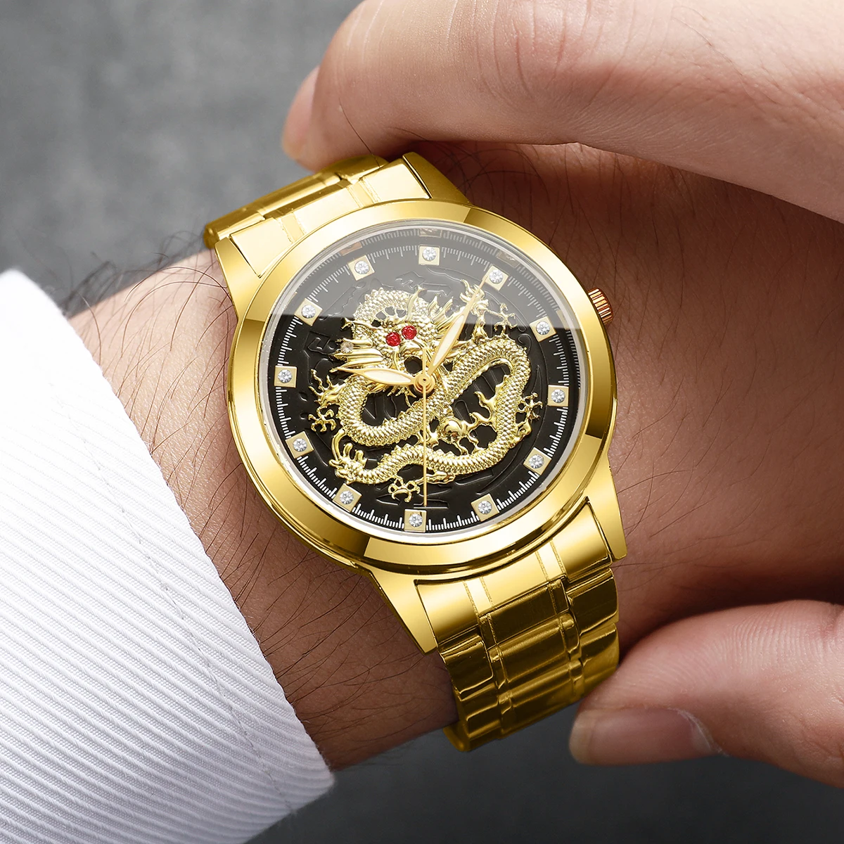 Men's Luxury Watch With Simple Temperament Dial and Business Quartz Watch, The Best Gift Choice (Box Not Included)