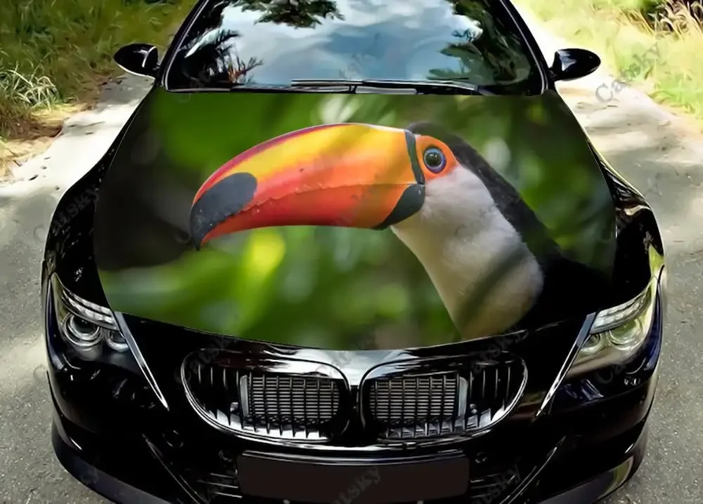 

Animal - Toucan Car Hood Vinyl Stickers Wrap Vinyl Film Engine Cover Decals Sticker Universal Car Hood Protective Film