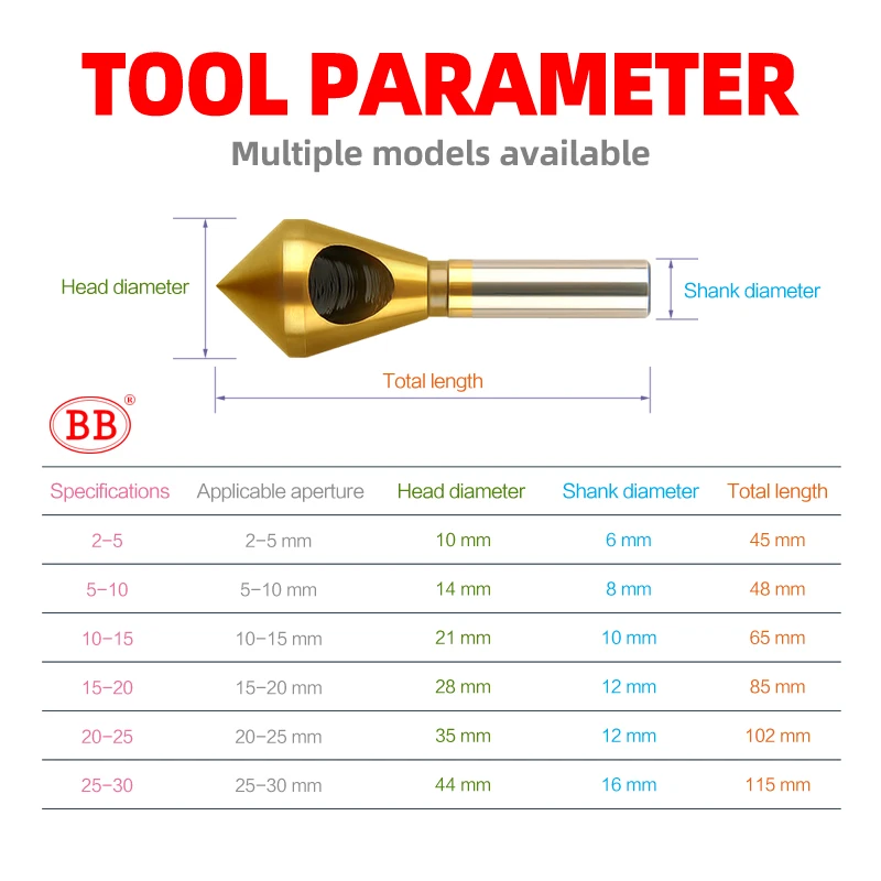 Deburring Chamfering Drill Bit 1PCS