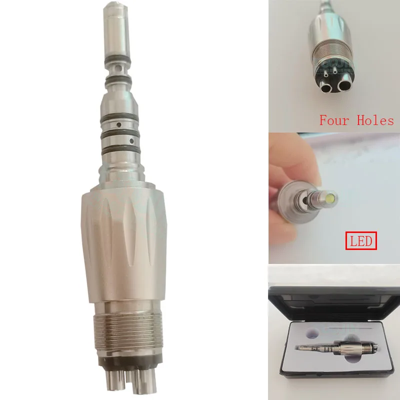 

Free Shipping Dental High-Speed Handpiece Accessories Four-Hole Self-illuminating - quick connector