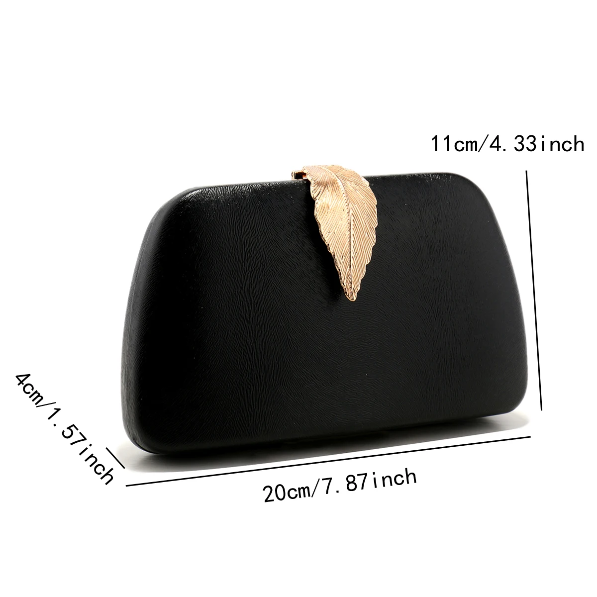 Elegant Women Evening PU Leather Clutch Bags with Rhinestones