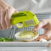 2 In 1 Multifunctional Garlic Press Garlic Slicer Manual Pull Type Garlic Punch Garlic Crusher Kitchen Gadget Accessories 3