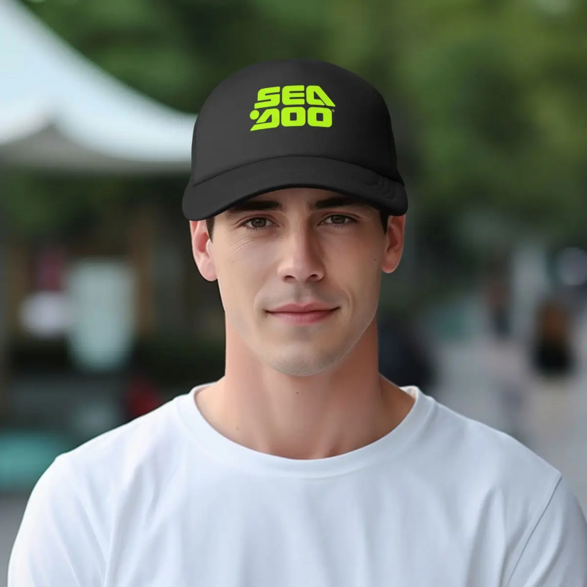 Seadoo Watercraft Pontoon Jetski Boats Trucker Hat Men Women Fashion Dad Hat Adjustable Snapback Caps Mesh Baseball Cap Summer 6
